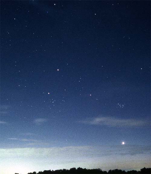 Alignement Vnus, Mars, Saturne